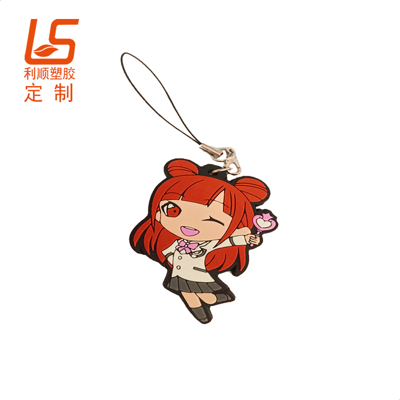 pvc軟膠剪紙鑰匙扣_卡通滴膠鑰匙扣